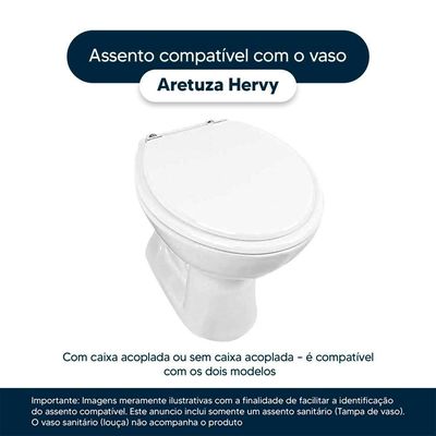 Tampa De Privada Em Mdf Aretusa Preto Para Bacia Hervy
