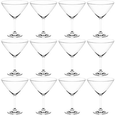 Conjunto 12 Taças de Cristal 210ml Dry para Martínis Drinks Coquetéis Haus Concept