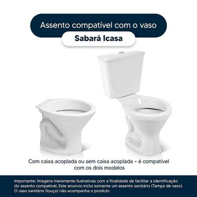Tampa De Vaso Sanitario Almofadada Sabara Palha (bege Claro) Para Bacia Icasa
