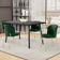 Kit 6 Cadeiras Sala De Jantar Estofada Gavi Arena L02 Couríssimo Verde Musgo Lyam Decor