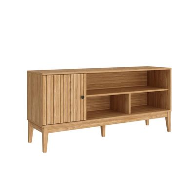 Rack com 1 Porta e 1 Prateleira para TV de até 55 Polegados MDP Mel MB 1056 Movelbento