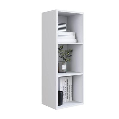 Nicho de Parede Vertical Branco Organizador Multiuso 90x33x26cm Funcionale Escritório