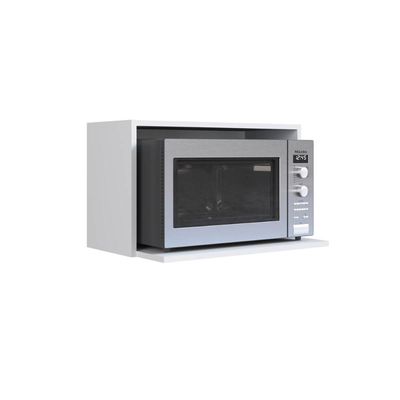 Nicho de Parede Branco para Microondas Prateleira Funcionale 60x39,5x36cm Cozinha