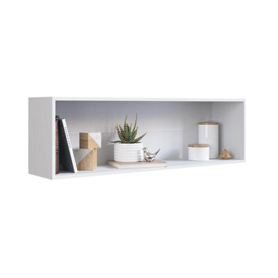 Nicho de Parede Horizontal Branco Organizador Multiuso Funcionale Decoração Cozinha