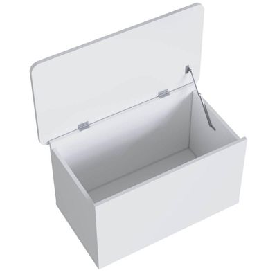 Baú Organizador com Tampa e Rodízios Branco Meu Fofinho 67,8x40cm Brinquedos Calçados