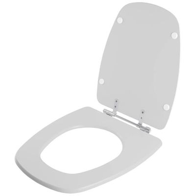 Tampa De Vaso Poliester Monte Carlo Cinza Claro Para Bacia Deca 6lpf