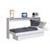Cama Articulável Horizontal Solteiro com Estação de Trabalho Branco MDP Latino