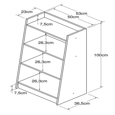 Estante Multiuso 4 Prateleiras Branca Montessoriana Brinquedos Lavanderia Garagem Art In Móveis