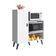 Balcão Fruteira Multiuso com Porta Branco Suporte para Forno Microondas Xangai MDP Cozinha