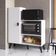 Balcão Fruteira Multiuso com Porta Branco Suporte para Forno Microondas Xangai MDP Cozinha