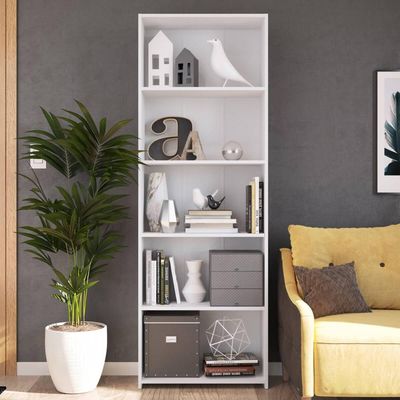Módulo Organizador Multiuso Funcionale Estante Branca 63X26X182cm MDP Art In Móveis