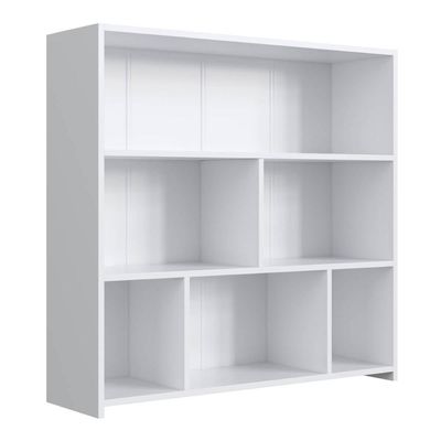 Módulo Organizador Multiuso Funcionale Estante Baixa Branca 93x26x90cm MDP