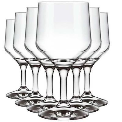 Conjunto de Taças para Vinho SM Buffet 260 ml 6 Peças Transparente