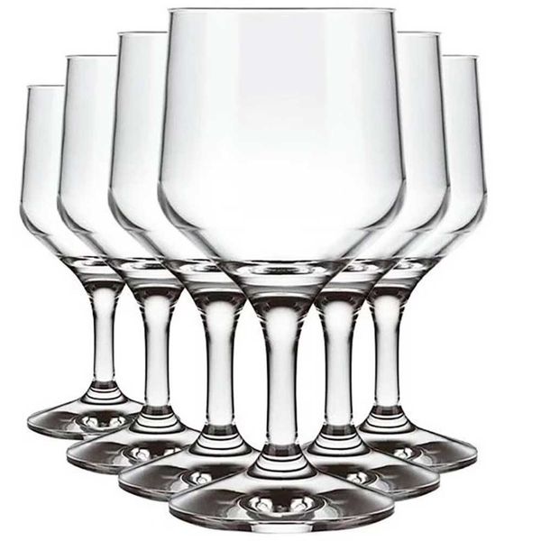 Conjunto de Taças para Vinho SM Buffet 260 ml 6 Peças Transparente
