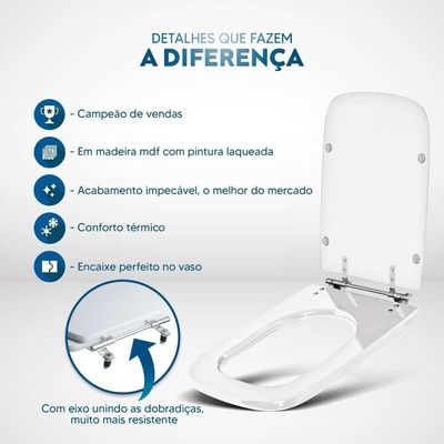 Tampa De Vaso Tivoli Visone (salmão) Para Louça Ideal Standard