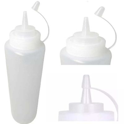 Kit 24 Bisnagas Plásticas Weck 1L Caldas Molhos Restaurante Chef Gourmet