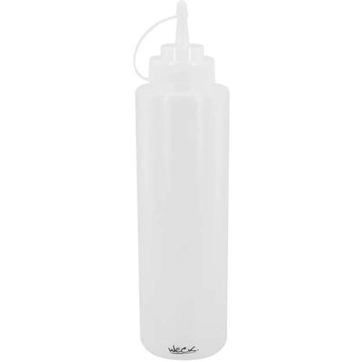 Kit 24 Bisnagas Plásticas Weck 1L Caldas Molhos Restaurante Chef Gourmet