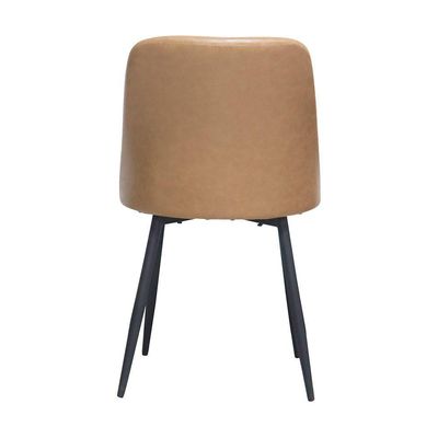 Kit 4 Cadeiras Quebec Com Assento Em Mdf E Base Em Aço Caramelo
