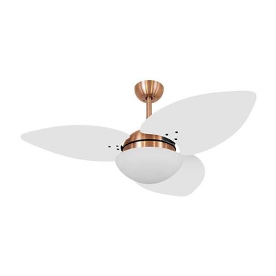 Ventilador De Teto Dormamu Cobre 3 Pás Branco 127v 110V