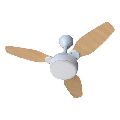 Ventilador De Teto Legacy Branco E Pinus Inverter - Ventisol Bivolt