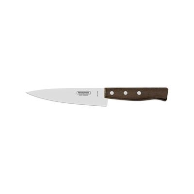 Faca Peixeira E Cozinha Tramontina Tradicional Com Lâmina Em Aço Inox E Cabo Em Madeira Natural 6 Polegada
