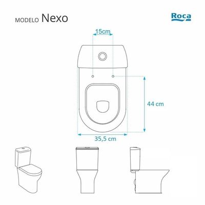 Tampa De Vaso Poliéster Com Fechamento Lento Nexo Onix (preto Fosco) Para Louça Roca Com Ferragem Rose Gold