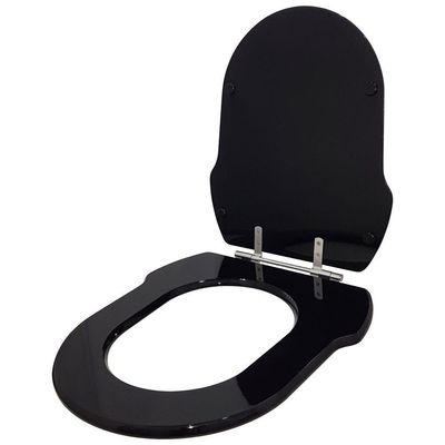 Tampa De Vaso Hampton Preto Para Bacia Incepa