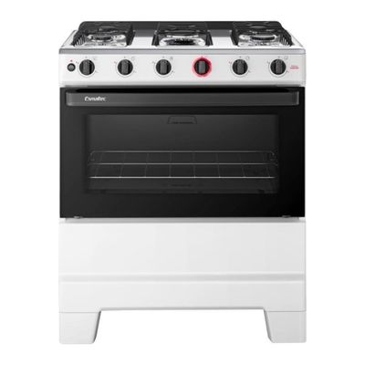 Fogão 5 Bocas Esmaltec Ideal Super Mesa em Aço Inox Acendimento Automático F5IAB5121 Branco - Bivolt