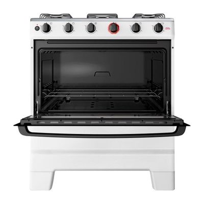 Fogão 5 Bocas Esmaltec Ideal Super Mesa em Aço Inox Acendimento Automático F5IAB5121 Branco - Bivolt