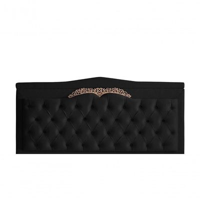 Kit Barcelona Cabeceira De Cama Painel E Calçadeira Baú Queen 160 Cm Suede Preto Do Lar Móveis E Decoração