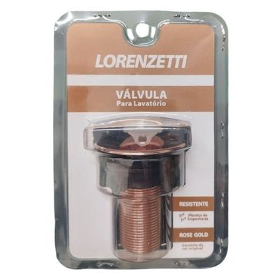 Válvula Para Lavatório Sem Ladrão 2 3/8 X 7/8 Rose Gold 1602 F20