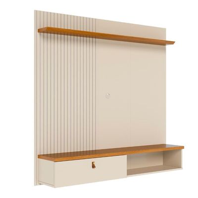 Painel 55 Pol E Bancada Suspensa Talyn Z10 Off-cinamomo - Mpozenato