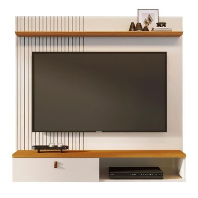 Painel 55 Pol E Bancada Suspensa Talyn Z10 Off-cinamomo - Mpozenato