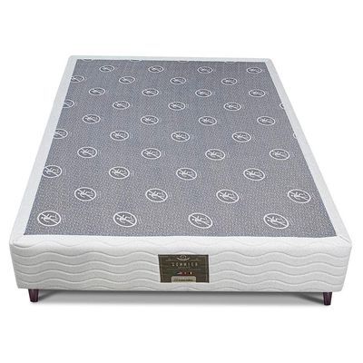 Base Box para Colchão Casal Cama inBox Moderne 26x138x188cm  Branco Branco