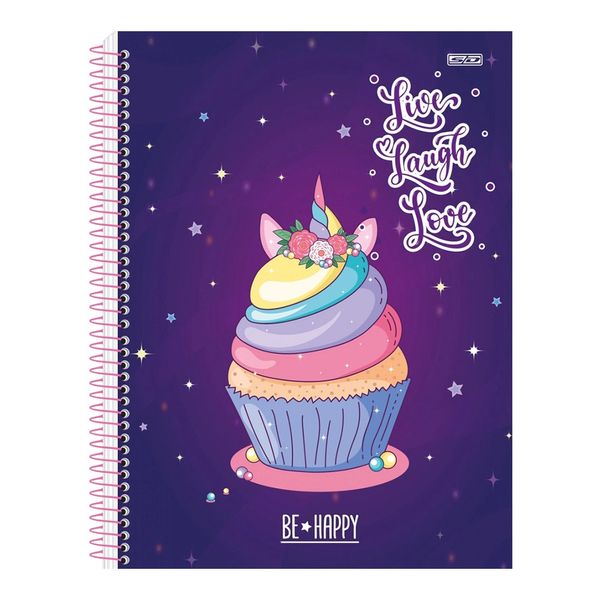 Caderno Universitário São Domingos Be Happy Capa Dura 1 Matéria 80 Folhas - Item Sortido Caderno Universitário São Domingos Be Happy Capa Dura 1 Matéria 80 Folhas - Item Sortido