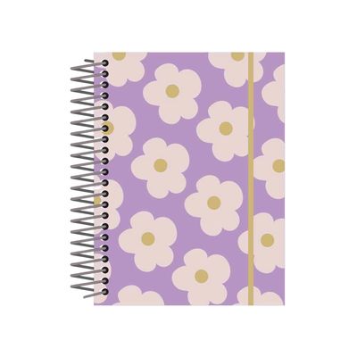Caderno Universitário Confetti Candy Margarida 1 Matéria 96 Folhas - Item Sortido