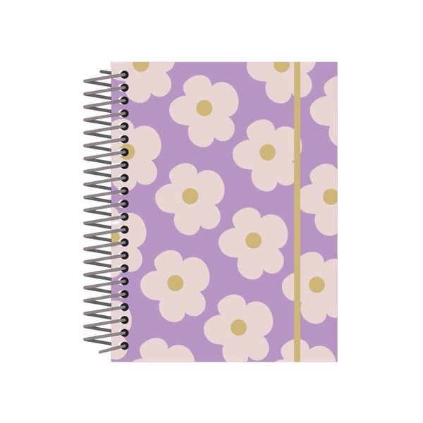 Caderno Universitário Confetti Candy Margarida 1 Matéria 96 Folhas - Item Sortido