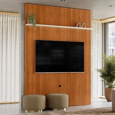 Painel Para 75 Polegadas 179cm Logus Z10 Off-cinamomo - Mpozenato