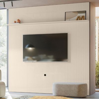 Painel Para 75 Polegadas 238cm André Z10 Off White - Mpozenato