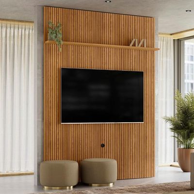 Painel Para 75 Polegadas 179cm Logus Z10 Cumaru - Mpozenato