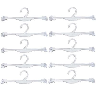 Kit 10 Cabides para Lingerie com Encaixe para Alças Lojas Transparentes Arara