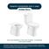 Tampa De Vaso Poliéster Debba Branco Para Bacia Roca 6lpf
