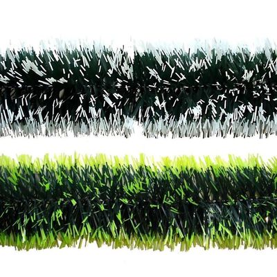 Festão De Natal Metalizado Nevado Verde - 2m X 9cm