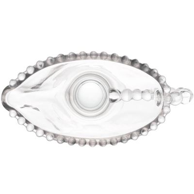 5 Mini Molheiras Cristal 140ml com Alça Pearl Servir Azeite Caldas Doces Porta Molhos