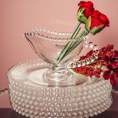 5 Mini Molheiras Cristal 140ml com Alça Pearl Servir Azeite Caldas Doces Porta Molhos