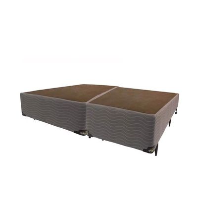Base Box Bipartida para Colchão King Size Ortobom New Magestic 41x193x203cm  Marrom Marrom