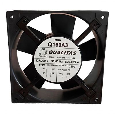 Mini Ventilador Qualitas Q160a3 162x162x55mm 127-220v