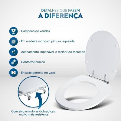 Tampa De Vaso Eros Bege Claro Para Bacia Incepa 6lpf