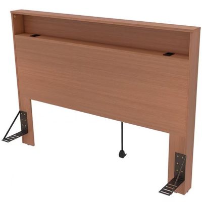 Cabeceira para Cama Box Casal Bartira Versatti com Tomada Avelã
