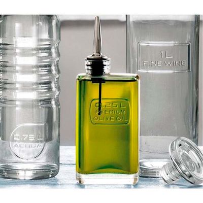 Garrafa para Azeite Luigi Bormioli Optima em Vidro - 250 ml Transparente